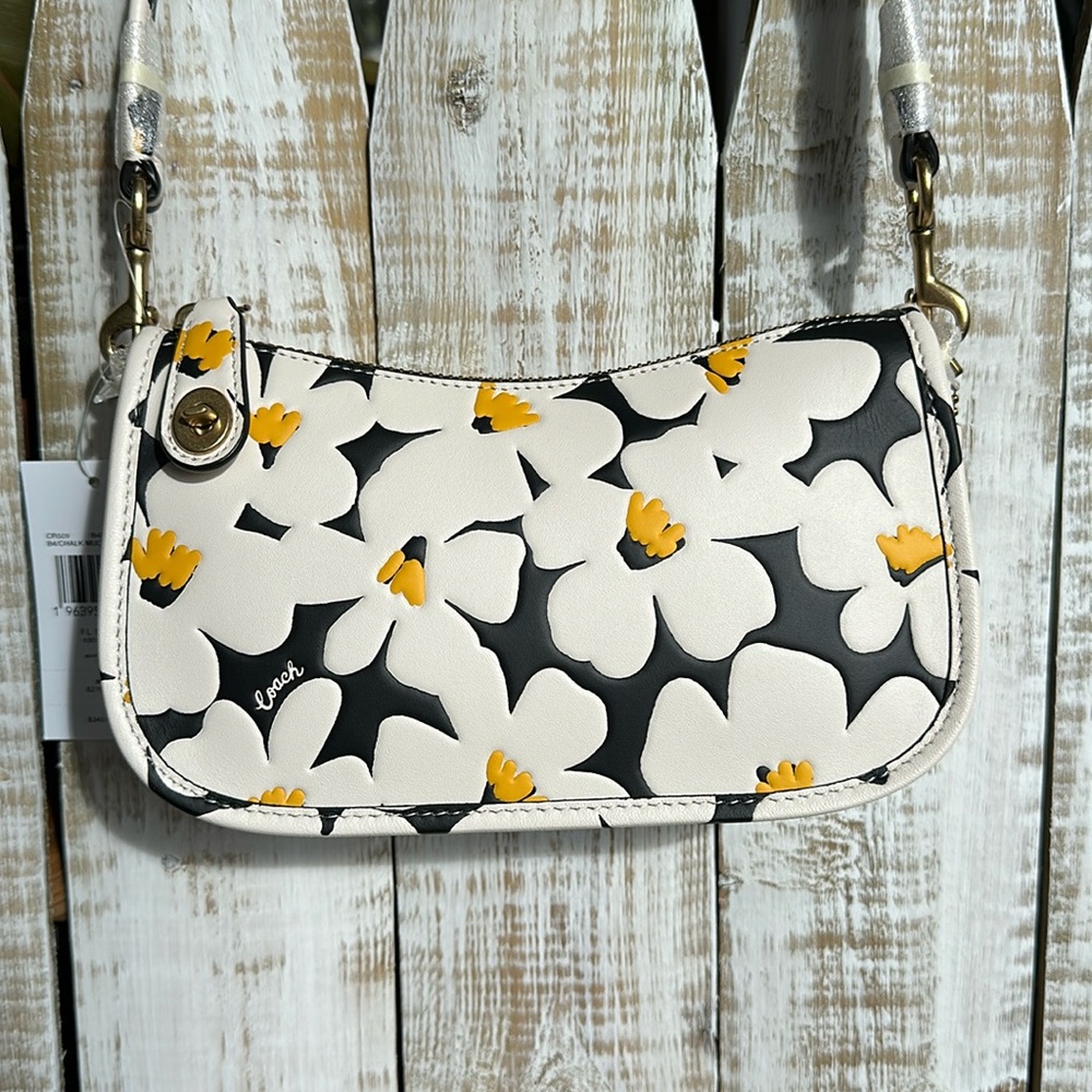 Coach Swinger 20 Floral Print Shoulder Mini Bag NWT